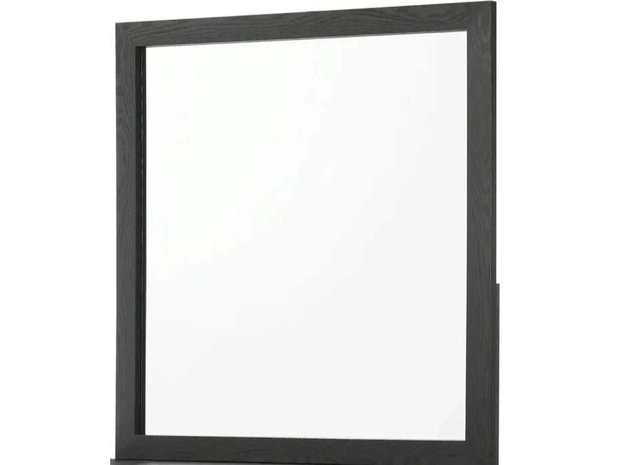 Pepe Black Tufted Bedroom Set with Gold Accents