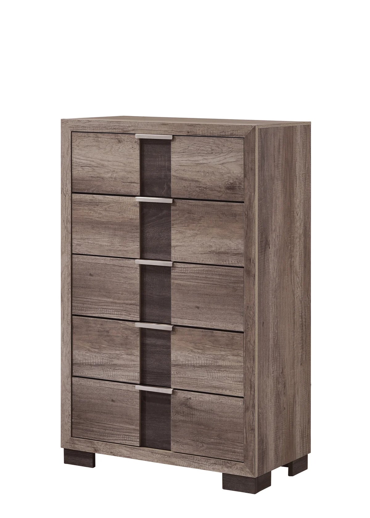 Rangley Grey/Brown 5-Drawer Chest