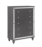 Refino Mirrored Trim Chest of Drawers