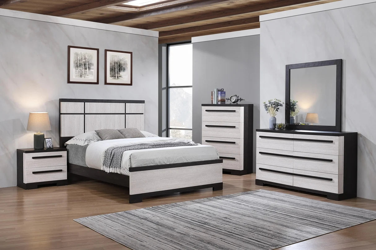 Remington Chalk & Ebony Six-Drawer Dresser