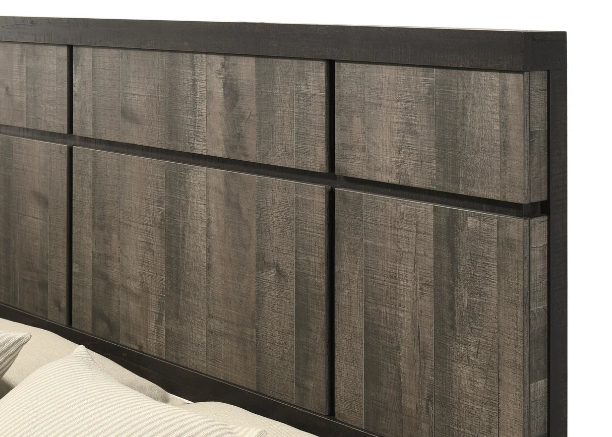 Remington Two-Tone Rustic Panel Bedroom Set