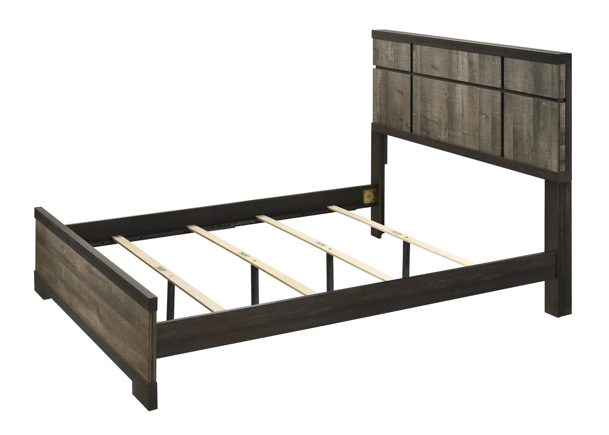 Remington Two-Tone Rustic Panel Bedroom Set