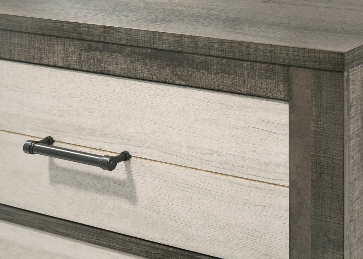 Rhett Two-Tone Nightstand with Drawer Storage