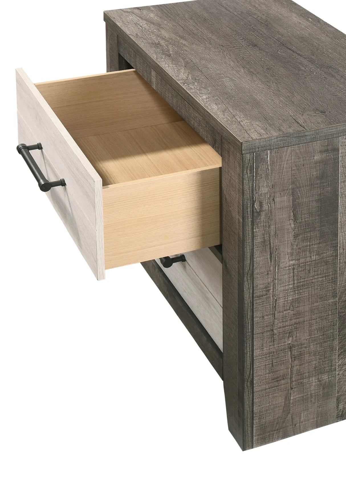 Rhett Two-Tone Bedroom Set with LED Headboard