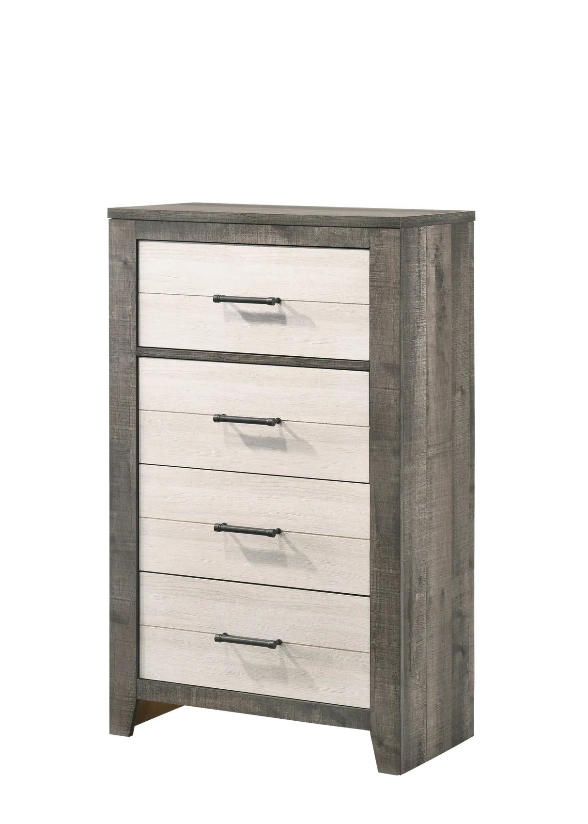 Rhett Two-Tone Bedroom Set with LED Headboard