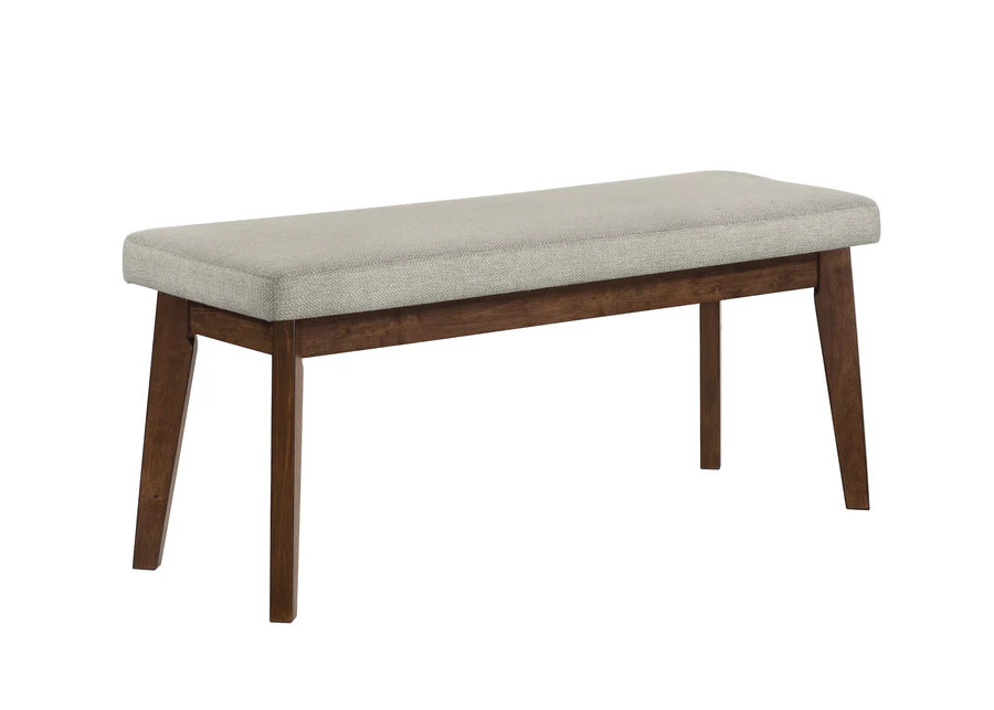 Salerno Dining Set with Upholstered Chairs & Bench | Modern Mid-Century Dining Collection