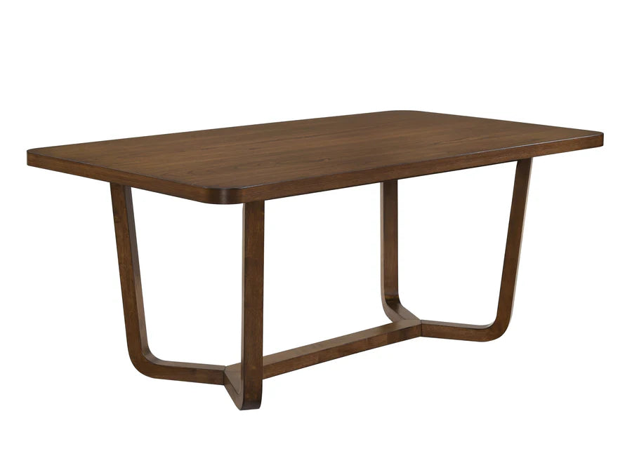 Salerno Dining Set with Upholstered Chairs & Bench | Modern Mid-Century Dining Collection