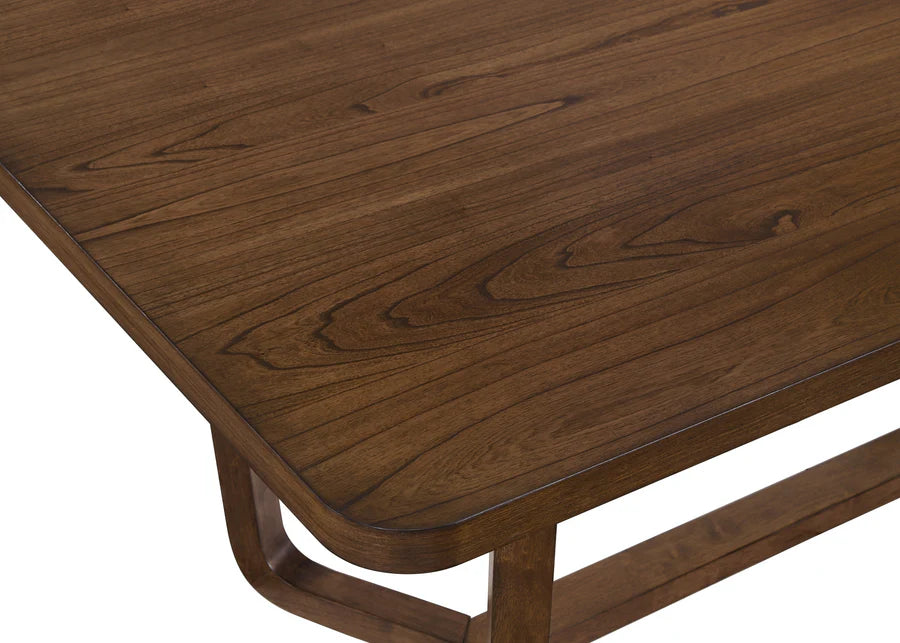 Salerno Dining Set with Upholstered Chairs & Bench | Modern Mid-Century Dining Collection