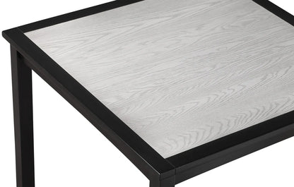 Salvador 5-Piece Counter Height Dining Set with Two-Tone Tabletop & Slat-Back Chairs | Modern Casual Dining