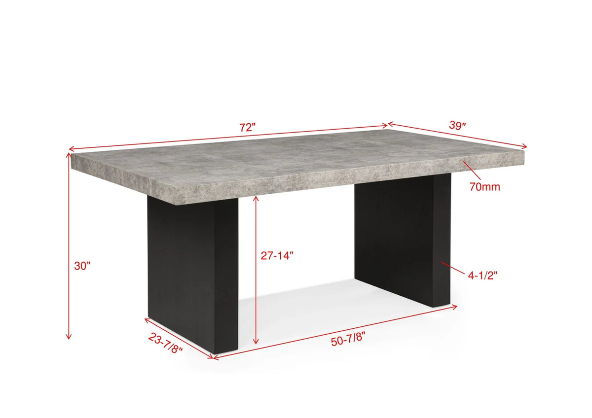 Sebastian Dining Set with Upholstered Chairs & Bench
