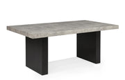 Sebastian Rectangular Dining Table with Block Pedestal Base