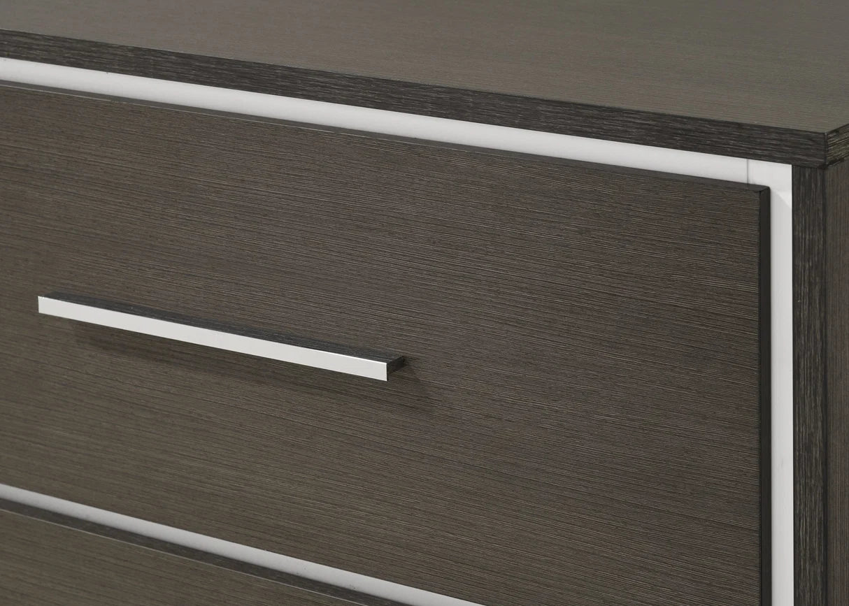 Sharpe Tufted Bedroom Set with Metallic-Trim Accents