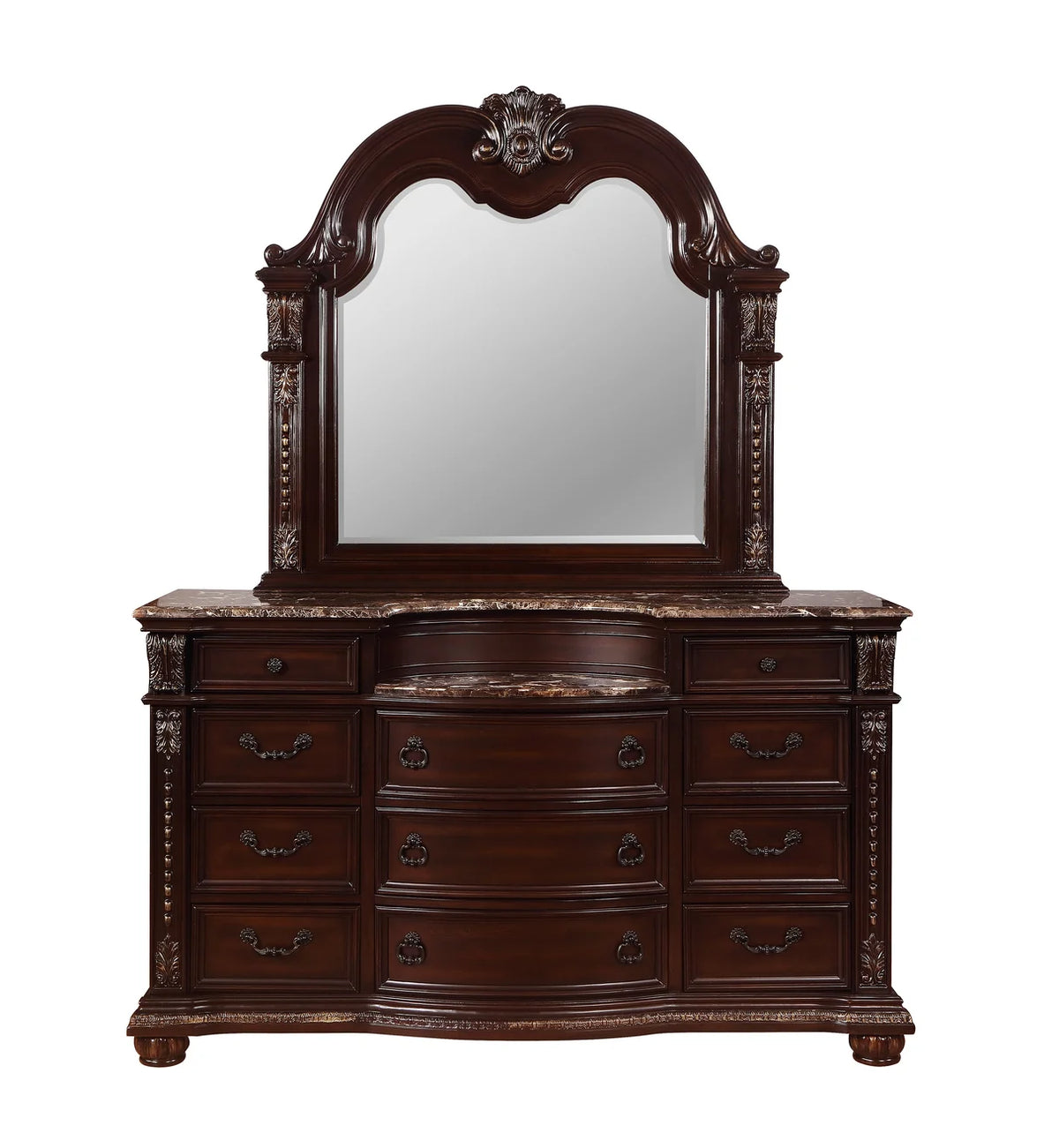 Stanley Traditional Cherry Sleigh Bedroom Set