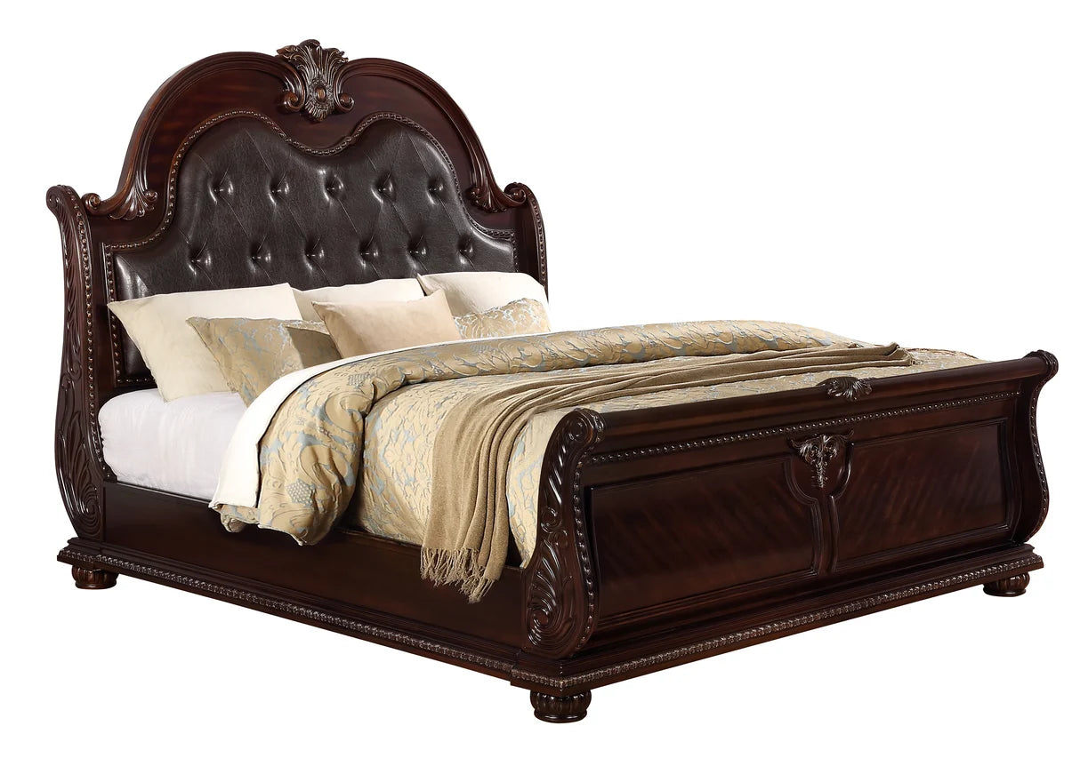 Stanley Traditional Cherry Sleigh Bedroom Set