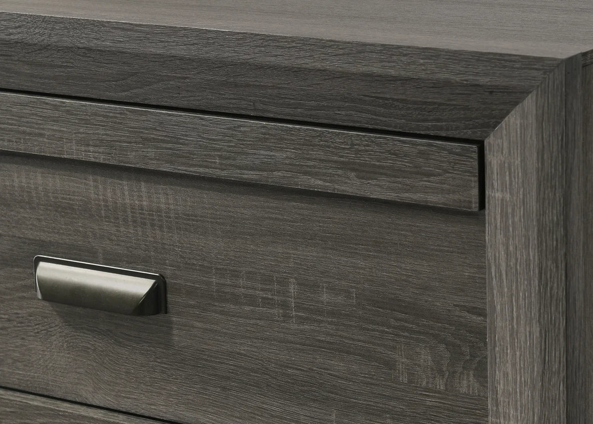 Valor Grey Chevron Panel Bedroom Set