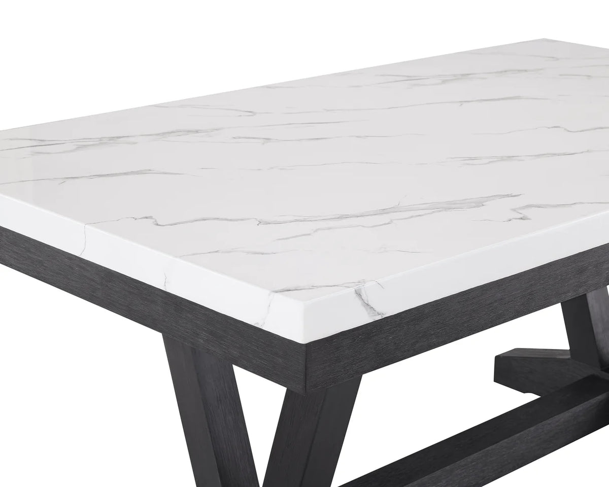 Varley Genuine Marble Top Dining Table