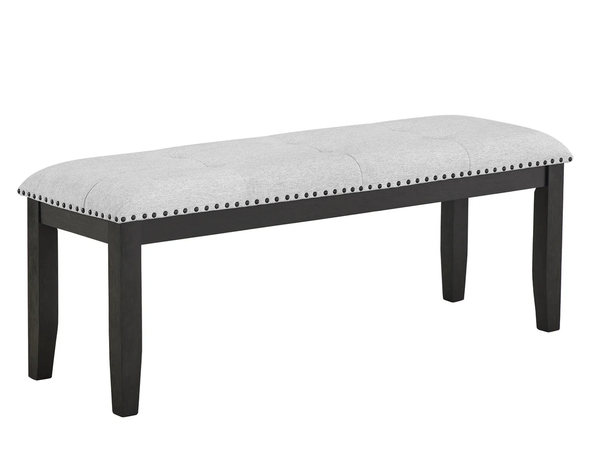 Varley Marble-Look Trestle Dining Set with Upholstered Chairs