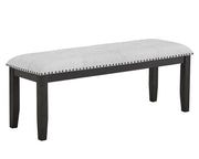 Varley Upholstered Dining Bench with Nailhead Trim