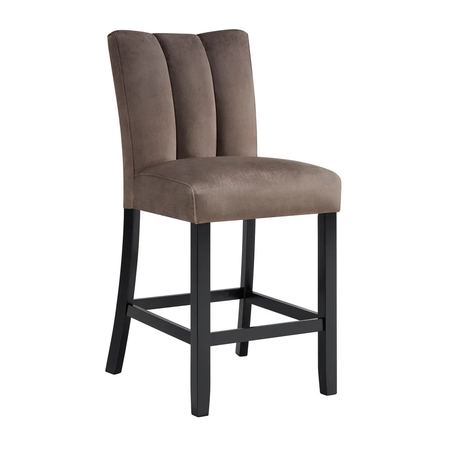 Vega Faux Marble Counter Height Dining Set with Upholstered Chairs | Contemporary Dining Style