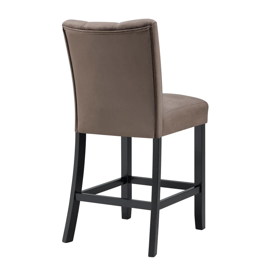 Vega Faux Marble Counter Height Dining Set with Upholstered Chairs | Contemporary Dining Style