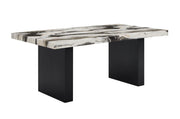 Vega Faux Marble Rectangular Dining Table
