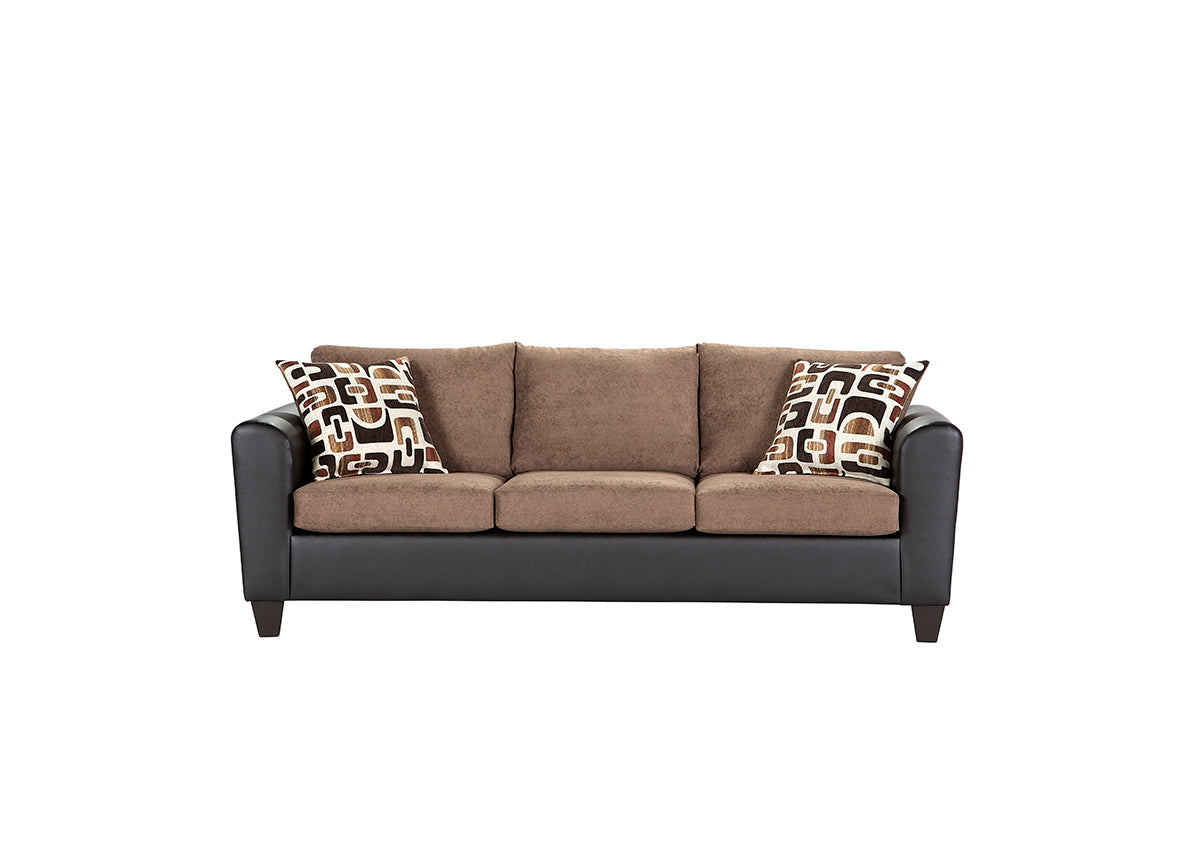 Journey Contemporary Sofa & Loveseat Set – Modern Two-Tone Upholstery
