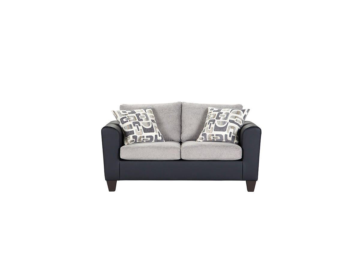 Journey Contemporary Sofa & Loveseat Set – Modern Two-Tone Upholstery