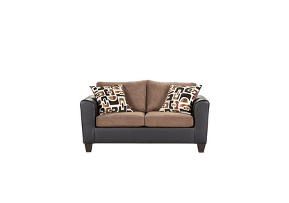 Journey Contemporary Sofa & Loveseat Set – Modern Two-Tone Upholstery
