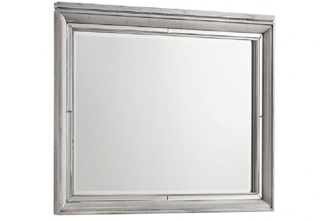 Vail Silver-Finish Dresser Mirror