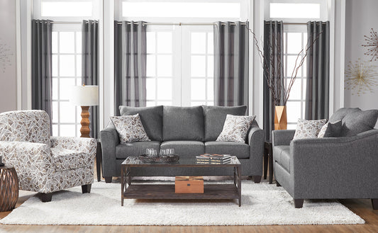 Becker Sofa & Loveseat Set – Modern Fabric Living Room Collection