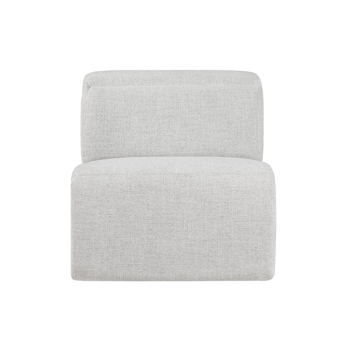 Cloud chenille 5-piece modular power reclining sectional with power headrests