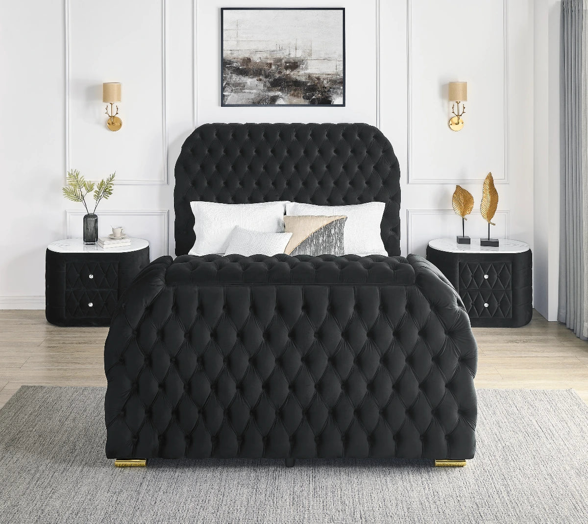 Nata Fireplace TV Lift Bed