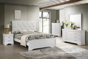 Amalia White Upholstered Bedroom Set