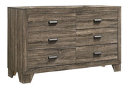 Millie Grey 6-Drawer Dresser
